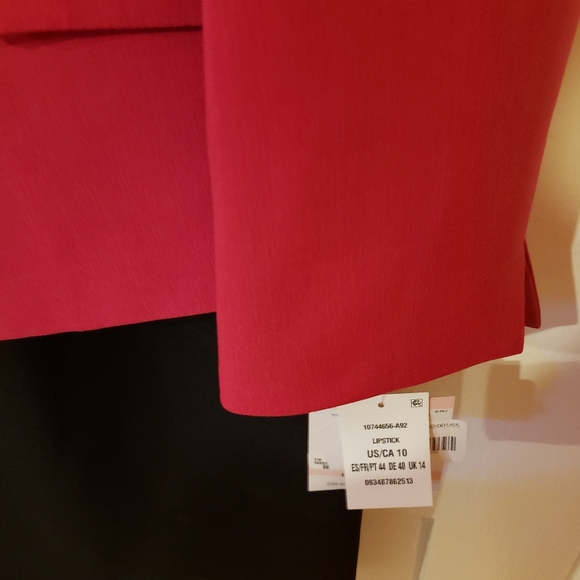 Kasper Stand Notch collar Stretch Crepe Jacket - Picture 4 of 4